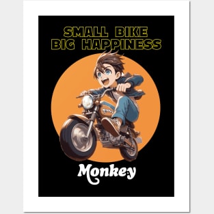 NEW Honda Monkey minibike Small Bike big Happiness Posters and Art